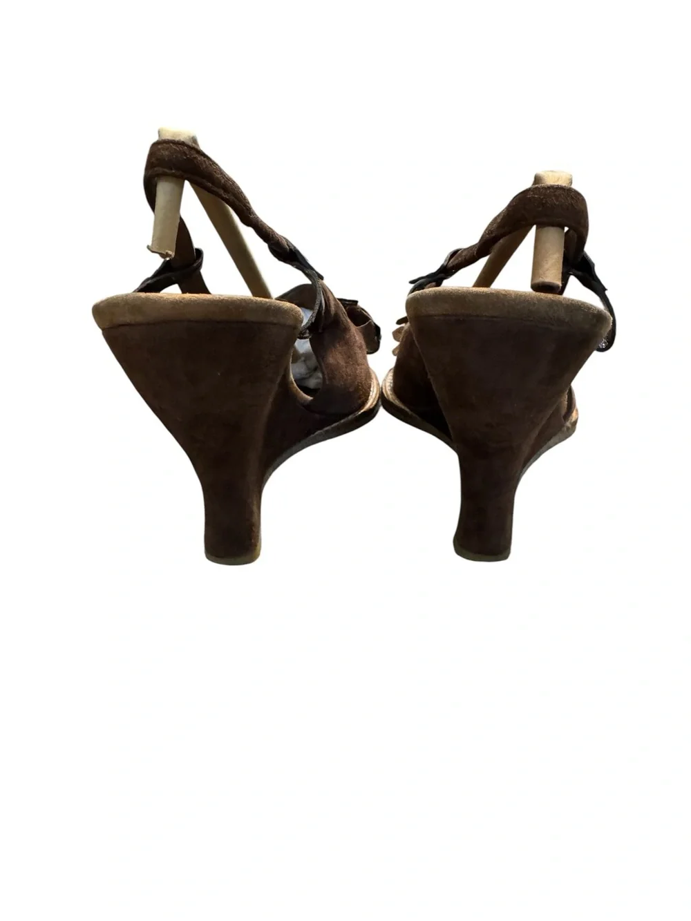 Nine West Kaneshar Wedge Suede Slingbacks SZ 9